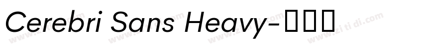 Cerebri Sans Heavy字体转换